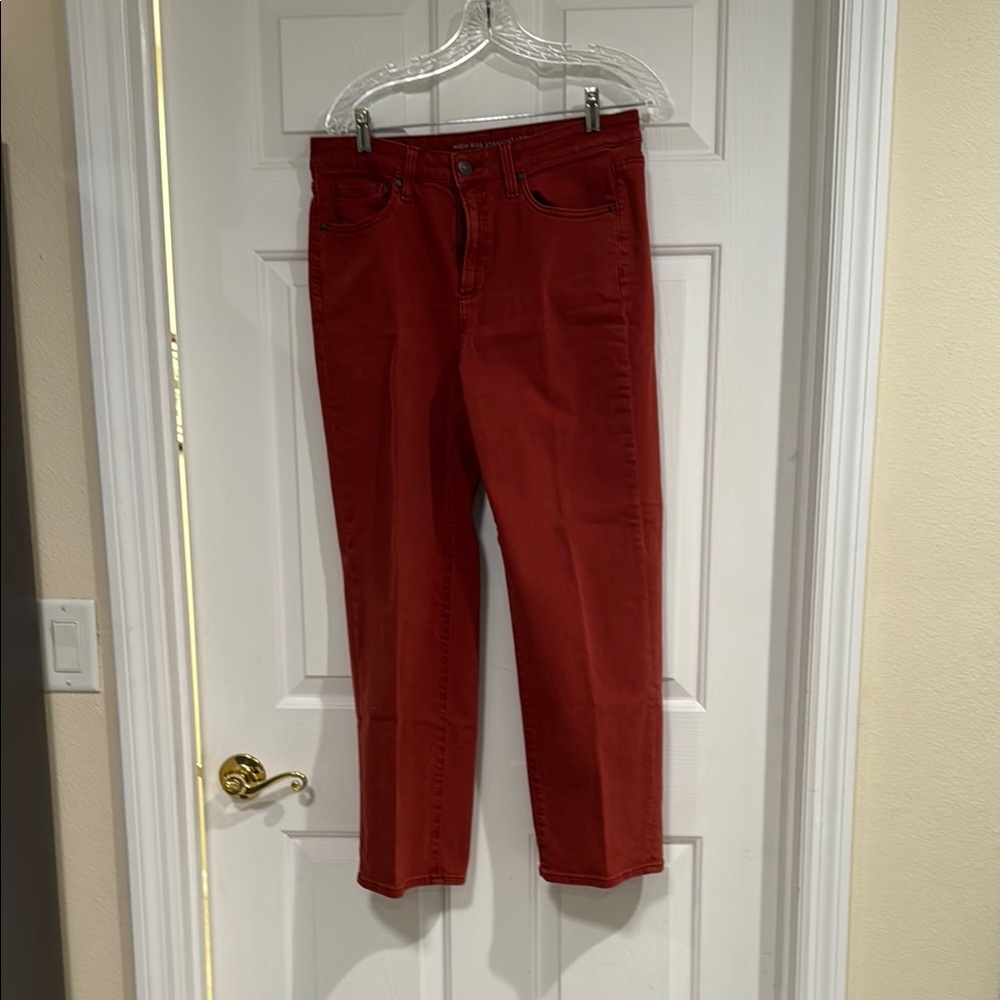Chico's High Rise Women Jeans in Red